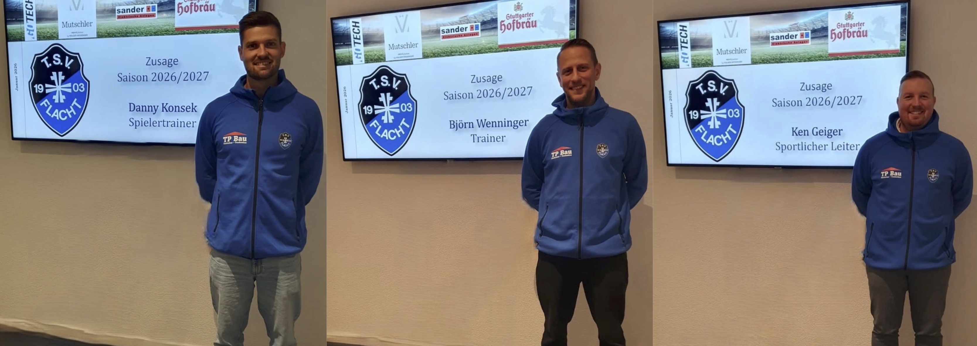 Der TSV Flacht setzt auf Kontinuität auf der Trainerposition, sowie in der sportlichen Leitung!